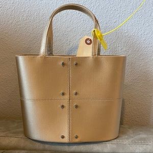 TODS Nude Satin Beige Handbag